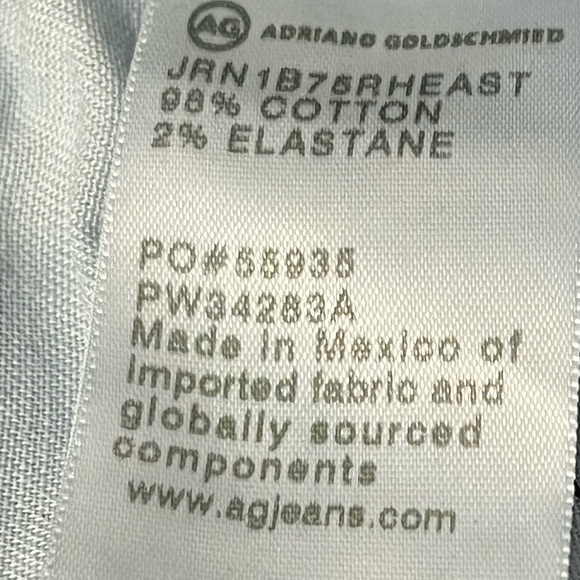 #1949. AG Los Angeles High Rise Vintage Fit Alexxis Boot Cut Jeans. Size 31 NWT - Picture 10 of 13